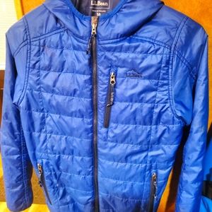 Youth Kids L.L. Bean Blue Hooded Jacket